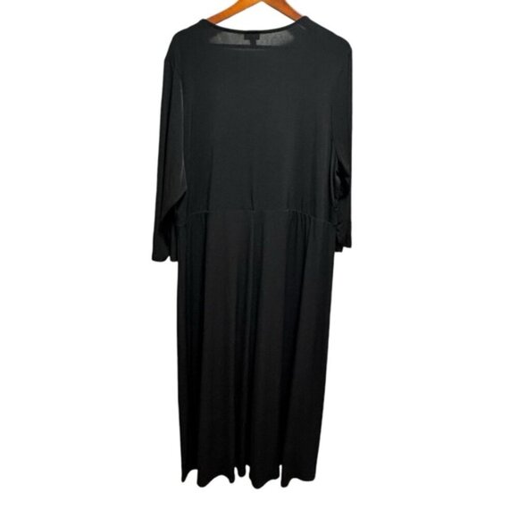 Torrid Tea Length Studio Knit Deep V Bodycon Dress Size 3x Classic - Picture 6 of 14